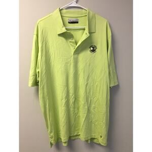 Pebble Beach Men's Polo Shirt Pebble Beach Golf Links Collection Lime Green